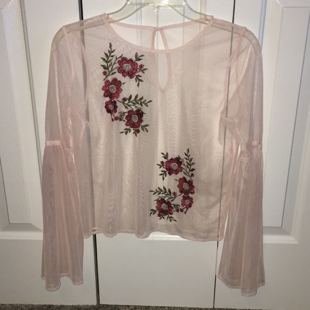 Very cute net mesh top